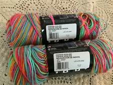 Vtg Red Heart Super Saver Pooling Yarn, Papaya , lot of 2 skeins, Discontinued.