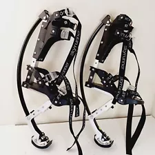 SKYRUNNER Youth Kangaroo Shoes Jumping Stilts 60kg 132 lbs Black