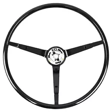 Steering Wheel For Alternator 3-Spoke Black 1965-1966 Mustang