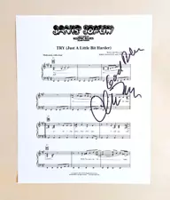 CHIP TAYLOR SIGNED 8x10 PHOTO SHEET MUSIC janis joplin KOZMIC BLUES COA