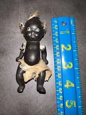 Black americana Bisque Doll