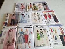 LOT of 11 UNCUT Misses Simplicity McCalls Sew Patterns Sizes 6-14