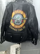 VNTG 70's AMF Harley Davidson RARE Leather Motorcycle Biker Jacket Guns N Roses