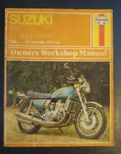 HAYNES SUZUKI 750 3 CYLINDER MODELS 739CC 1971 ON OWNERS WORKSHOP MANUAL