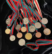 Special Olympic medals lot of 15 medals gold, silver and bronze.