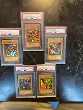 Exodia The Complete Set Five Pieces 5 Pieces Yu-Gi-Oh! PSA 8 2002 LOB ULTRA RARE