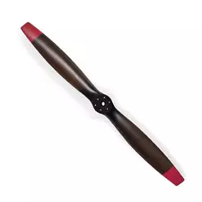 WWI Era Airplane Propeller Replica - Red-Tipped Wooden Aircraft Home Decor