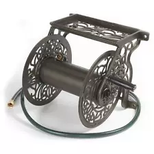 Liberty Garden Decorative Metal Garden Water Hose Wall Mounted Reel (Used)