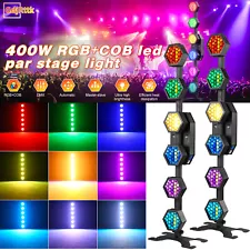 400W RGB 3 in 1 COB LED Par Lights DMX Linear Vintage Light Stage DJ Party Disco