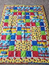 54x41 THOMAS the Train Toddler Bed Cotton Blend Comforter Blanket Handmade Quilt