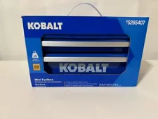 KOBALT Limited Edition Blue Mini Tool Box 2-Drawer New in Box Exclusive