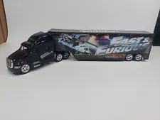 JADA TOYS FAST & FURIOUS PETERBILT MODEL 387 HAULER TRACKTOR TRAILER BLACK N