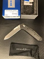 Benchmade 940-1 Osborne Folding Knife Plain Edge Carbon Fiber Handle,s90v Blade