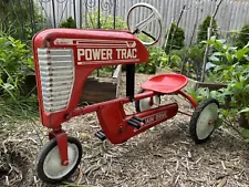 Antique Metal AMF E-502 Pedal Tractor Power Trac Chain Driven Pedal Car