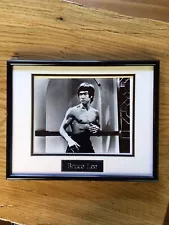 BRUCE LEE 8”x10” AUTOGRAPHED Photo framed In Display Coa Inside Nice Piece