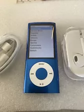 ipod nano 5th gen Blue 8gb New Battery. Big Bundle. Nice Condition