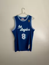 Kobe Bryant #8 Men’s Blue Los Angeles Lakers Cursive Jersey