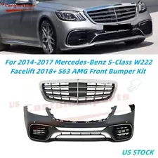 W222 S550 Facelift 18+ S63 AMG For 2014-2017 Mercedes Benz S Class Front Bumper