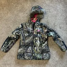 New ListingMossy Oak Large (42-44) Ladies Camo Winter Coat Removable Fur