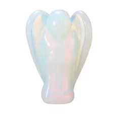 Crystal Angel Figurines 1.5 Inch Angel Statue Natural Crystal Home Ornament