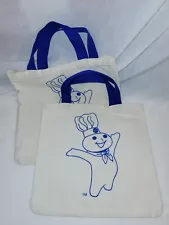 2 Pillsbury Doughboy Small Canvas Tote Bags