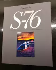 SIKORSKY S-76 helicopter SALES BROCHURE for executive "purchasers" - RARE