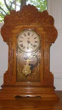 Antique Waterbury "Zulu" Parlor Kitchen Clock Runs Needs Cleaning