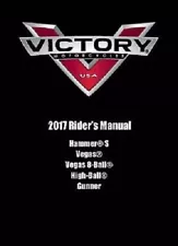 NOS Genuine Victory Riders Owners Manual Hammer Vegas High Ball Gunner 9927114 (For: Victory)