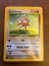 Hitmonchan 8/130 Pokemon Base Set 2 Rare Holo 1999 2000