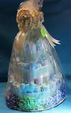 3 Tier Diaper Cake Baby Shower Boy