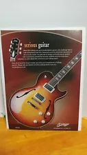 COLLINGS GUITARS SOCO DLX GUITAR. 2009 AD PRINT. 11 X 8.5 h1