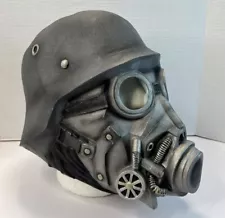 Chemical Warfare Latex Gas Mask World War Military Halloween Adult Costume Head