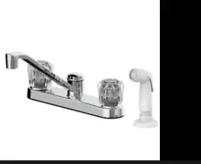 Seasons® Two Handle Kitchen Faucet, With Spray, With Deckplate, 1.8gpm