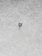 Buddha Jewelry 2mm Prong CZ in 14kt White Gold - Threadless End - Body Jewelry