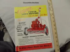 1953 Sales Brochure Cooper Power Lawn Mowers Klipper Reel Type 18" 20" Cutting W