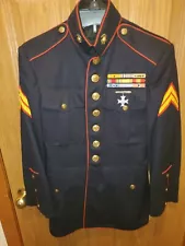 WWII / KOREA USMC Marine Corps Dress Blues Uniform Coat.