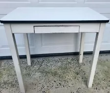 Vintage Enamel / Porcelain Top Table