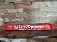 VINTAGE PORCELAIN DR. PEPPER DOOR PUSH SIGN 32" X 3", RETIREMENT SALE BEST OFFER