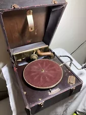 Antique RCA Victor Victrola VV2-65 Portable Phonograph 1930 Serial# 5007 - RARE!