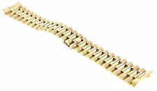 Mens 14K Yellow Gold President Watch Band For Rolex Day-Date 20MM President 36MM