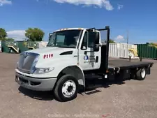 2008 International 4400 Flatbed Utility Delivery Truck Lift Bed Diesel bidadoo