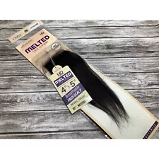 10” Straight Natural Brown Melted Lace Closure Unprocessed Human Hair 4” x 5”