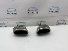 JAGUAR XJ X351 3.0 DIESEL PAIR OF REAR EXHAUST TAIL PIPE TIPS FINISHER IN CHROME