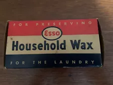 Esso Household Wax Vintage For Preserving byLaundry