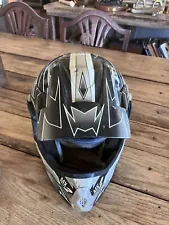 motorcycle helmets full face dot black And White Goggles Included
