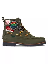 POLO Ralph Lauren Camo Sportsman Respect Wildlife Patches Ranger Suede Boot 11