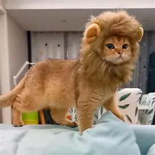 Funny Cute Lion Mane Costume for Small Cat or Dog Pet Clothes Fancy Dress