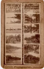 EARLY OCALA FLORIDA PHOTOGRAPHER CABINET PHOTO ADVERTISING HIS CARDS FOR SALE