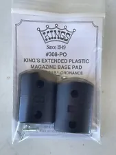 Kings Gun Works 308PO Extended Magazine Base Pad Plastic Para Ordnance Black NOS