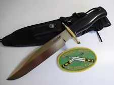 RANDALL KNIFE Model 14-7.5" SS "ATTACK"- Black Micarta Border Patrol w/BK Sheath